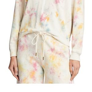 THE GREAT. Stadium sweatpants in Confetti Tye Dye, size 1, NWT!